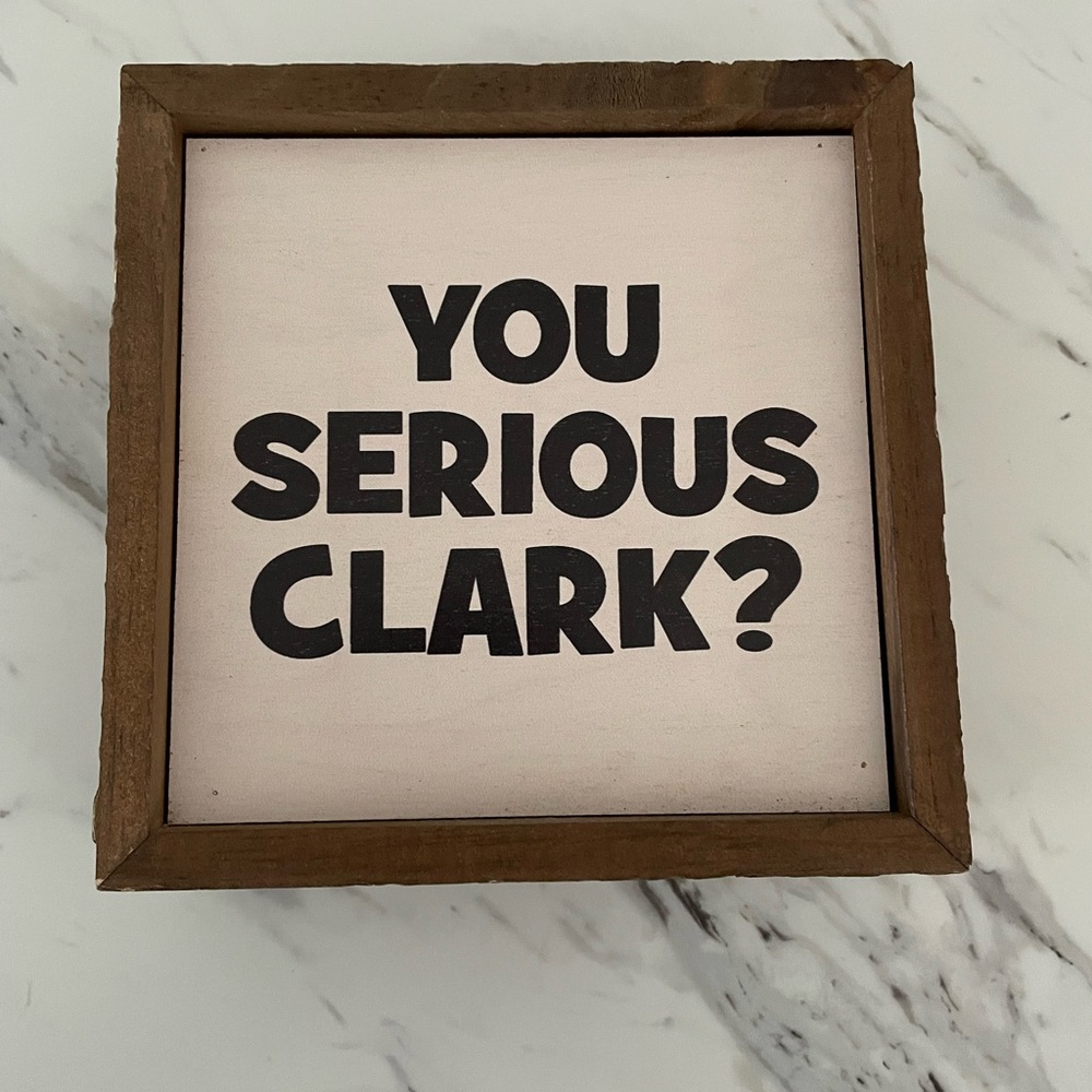 Christmas Brown and White Wall Decor Sign